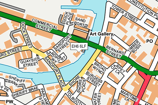EH6 6LF map - OS OpenMap – Local (Ordnance Survey) EH6 6LF map - OS OpenMap – Local (Ordnance Survey)