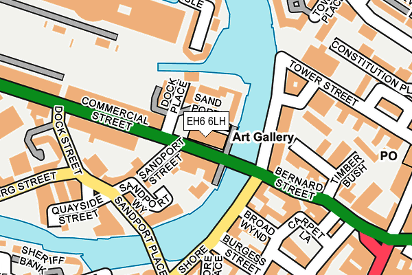 EH6 6LH map - OS OpenMap – Local (Ordnance Survey) EH6 6LH map - OS OpenMap – Local (Ordnance Survey)