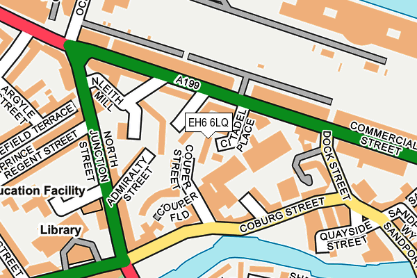 EH6 6LQ map - OS OpenMap – Local (Ordnance Survey) EH6 6LQ map - OS OpenMap – Local (Ordnance Survey)