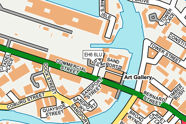 EH6 6LU map - OS OpenMap – Local (Ordnance Survey) EH6 6LU map - OS OpenMap – Local (Ordnance Survey)