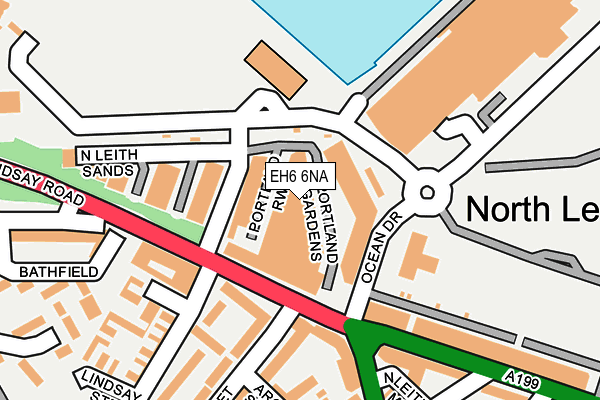 EH6 6NA map - OS OpenMap – Local (Ordnance Survey) EH6 6NA map - OS OpenMap – Local (Ordnance Survey)