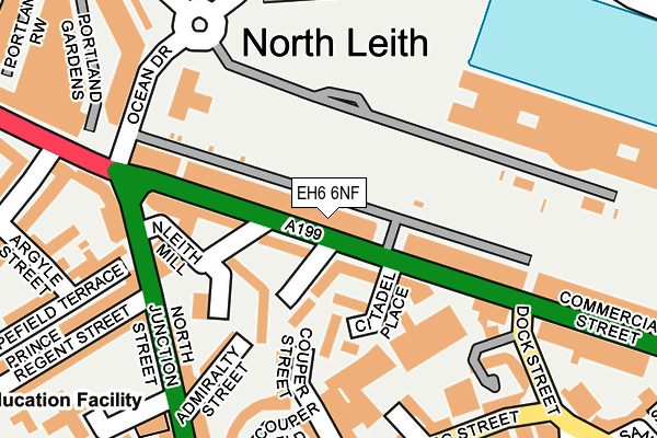 EH6 6NF map - OS OpenMap – Local (Ordnance Survey) EH6 6NF map - OS OpenMap – Local (Ordnance Survey)