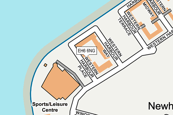 EH6 6NG map - OS OpenMap – Local (Ordnance Survey) EH6 6NG map - OS OpenMap – Local (Ordnance Survey)