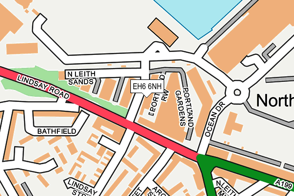 EH6 6NH map - OS OpenMap – Local (Ordnance Survey) EH6 6NH map - OS OpenMap – Local (Ordnance Survey)