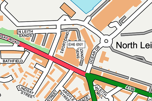 EH6 6NY map - OS OpenMap – Local (Ordnance Survey) EH6 6NY map - OS OpenMap – Local (Ordnance Survey)