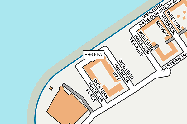 EH6 6PA map - OS OpenMap – Local (Ordnance Survey) EH6 6PA map - OS OpenMap – Local (Ordnance Survey)