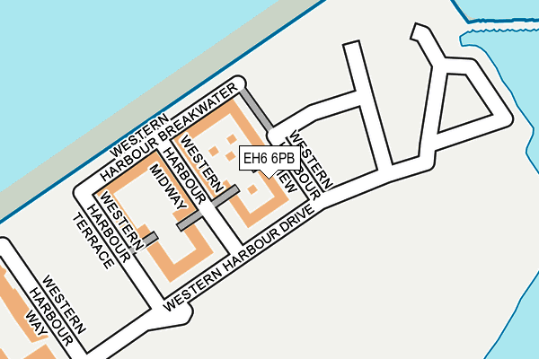 EH6 6PB map - OS OpenMap – Local (Ordnance Survey) EH6 6PB map - OS OpenMap – Local (Ordnance Survey)