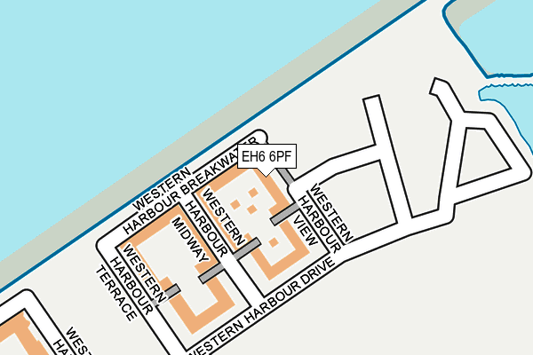EH6 6PF map - OS OpenMap – Local (Ordnance Survey) EH6 6PF map - OS OpenMap – Local (Ordnance Survey)