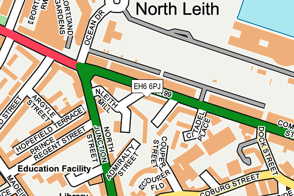 EH6 6PJ map - OS OpenMap – Local (Ordnance Survey) EH6 6PJ map - OS OpenMap – Local (Ordnance Survey)