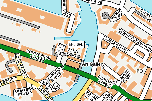 EH6 6PL map - OS OpenMap – Local (Ordnance Survey) EH6 6PL map - OS OpenMap – Local (Ordnance Survey)