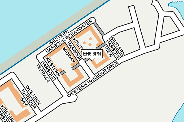 EH6 6PN map - OS OpenMap – Local (Ordnance Survey) EH6 6PN map - OS OpenMap – Local (Ordnance Survey)