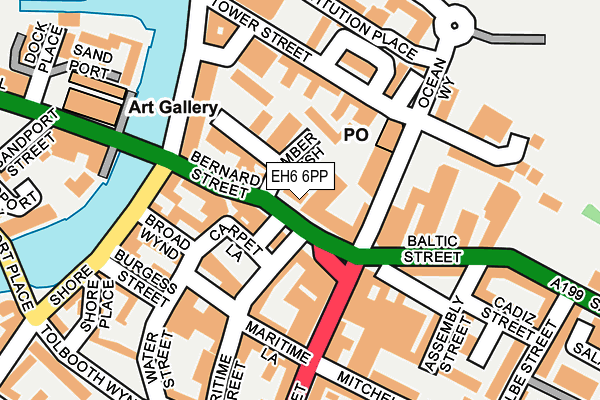 EH6 6PP map - OS OpenMap – Local (Ordnance Survey) EH6 6PP map - OS OpenMap – Local (Ordnance Survey)