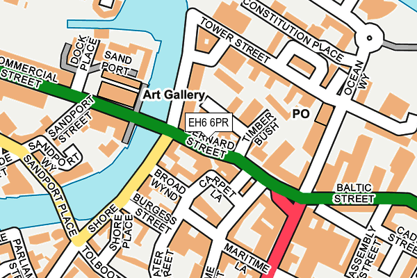EH6 6PR map - OS OpenMap – Local (Ordnance Survey) EH6 6PR map - OS OpenMap – Local (Ordnance Survey)
