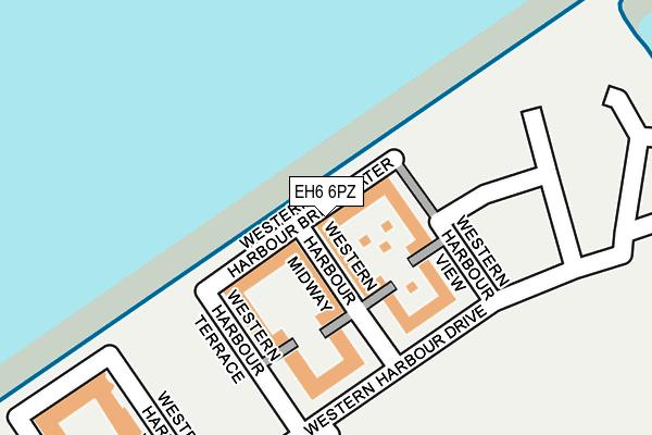 EH6 6PZ map - OS OpenMap – Local (Ordnance Survey) EH6 6PZ map - OS OpenMap – Local (Ordnance Survey)