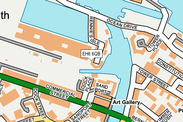 EH6 6QB map - OS OpenMap – Local (Ordnance Survey) EH6 6QB map - OS OpenMap – Local (Ordnance Survey)