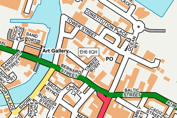EH6 6QH map - OS OpenMap – Local (Ordnance Survey) EH6 6QH map - OS OpenMap – Local (Ordnance Survey)