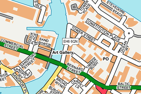 EH6 6QN map - OS OpenMap – Local (Ordnance Survey) EH6 6QN map - OS OpenMap – Local (Ordnance Survey)