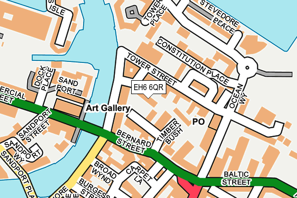 EH6 6QR map - OS OpenMap – Local (Ordnance Survey) EH6 6QR map - OS OpenMap – Local (Ordnance Survey)