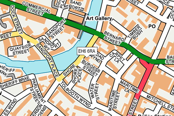 EH6 6RA map - OS OpenMap – Local (Ordnance Survey) EH6 6RA map - OS OpenMap – Local (Ordnance Survey)