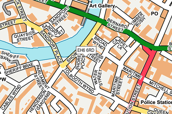 EH6 6RD map - OS OpenMap – Local (Ordnance Survey) EH6 6RD map - OS OpenMap – Local (Ordnance Survey)