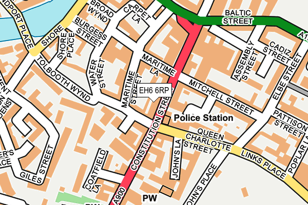 EH6 6RP map - OS OpenMap – Local (Ordnance Survey) EH6 6RP map - OS OpenMap – Local (Ordnance Survey)