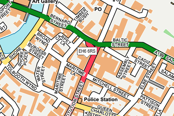 EH6 6RS map - OS OpenMap – Local (Ordnance Survey) EH6 6RS map - OS OpenMap – Local (Ordnance Survey)