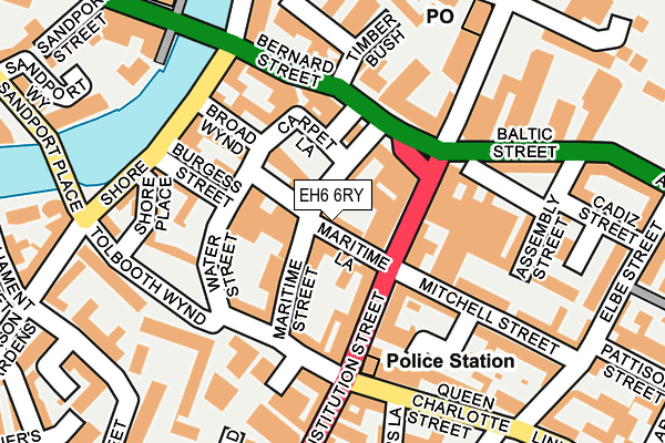 EH6 6RY map - OS OpenMap – Local (Ordnance Survey) EH6 6RY map - OS OpenMap – Local (Ordnance Survey)
