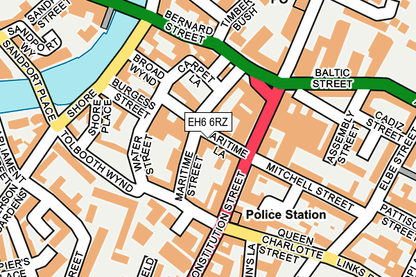 EH6 6RZ map - OS OpenMap – Local (Ordnance Survey) EH6 6RZ map - OS OpenMap – Local (Ordnance Survey)