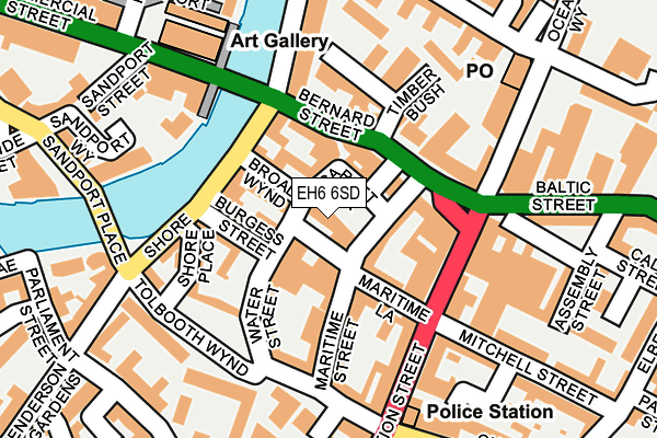 EH6 6SD map - OS OpenMap – Local (Ordnance Survey) EH6 6SD map - OS OpenMap – Local (Ordnance Survey)