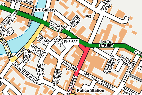 EH6 6SE map - OS OpenMap – Local (Ordnance Survey) EH6 6SE map - OS OpenMap – Local (Ordnance Survey)