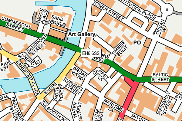 EH6 6SS map - OS OpenMap – Local (Ordnance Survey) EH6 6SS map - OS OpenMap – Local (Ordnance Survey)