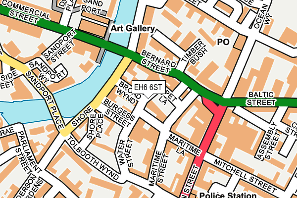 EH6 6ST map - OS OpenMap – Local (Ordnance Survey) EH6 6ST map - OS OpenMap – Local (Ordnance Survey)