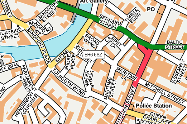 EH6 6SZ map - OS OpenMap – Local (Ordnance Survey) EH6 6SZ map - OS OpenMap – Local (Ordnance Survey)