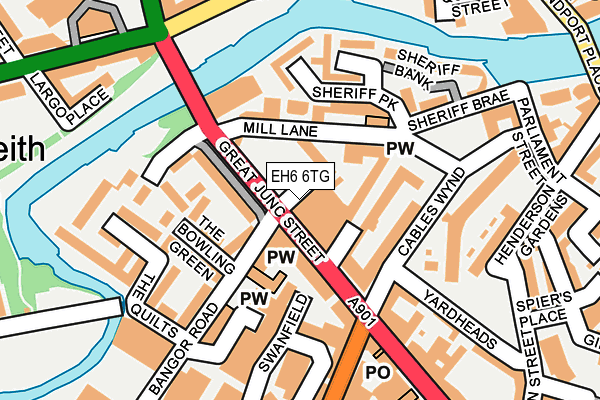 EH6 6TG map - OS OpenMap – Local (Ordnance Survey) EH6 6TG map - OS OpenMap – Local (Ordnance Survey)