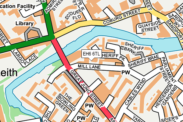 EH6 6TL map - OS OpenMap – Local (Ordnance Survey) EH6 6TL map - OS OpenMap – Local (Ordnance Survey)