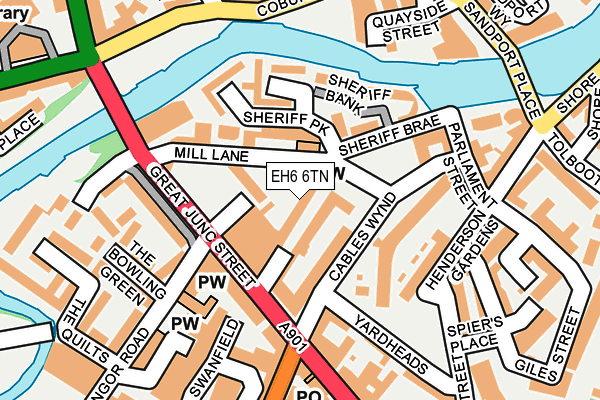 EH6 6TN map - OS OpenMap – Local (Ordnance Survey) EH6 6TN map - OS OpenMap – Local (Ordnance Survey)
