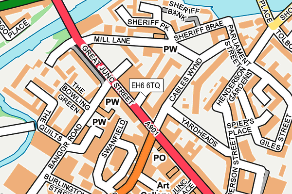 EH6 6TQ map - OS OpenMap – Local (Ordnance Survey) EH6 6TQ map - OS OpenMap – Local (Ordnance Survey)