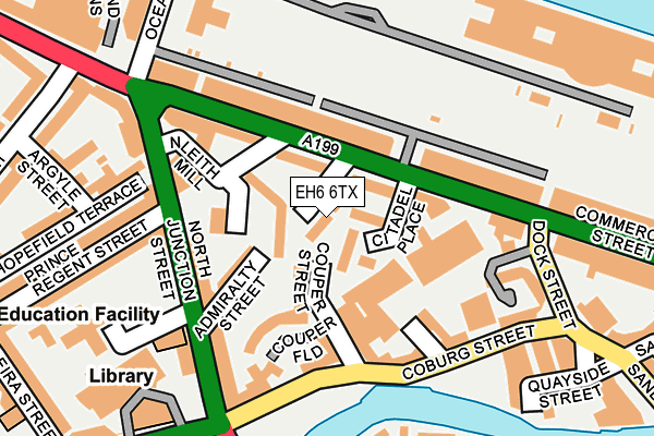 EH6 6TX map - OS OpenMap – Local (Ordnance Survey) EH6 6TX map - OS OpenMap – Local (Ordnance Survey)