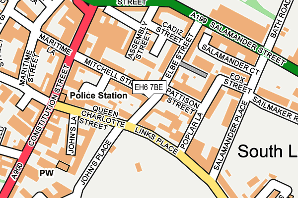 EH6 7BE map - OS OpenMap – Local (Ordnance Survey) EH6 7BE map - OS OpenMap – Local (Ordnance Survey)