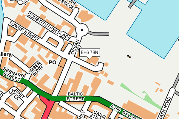 EH6 7BN map - OS OpenMap – Local (Ordnance Survey) EH6 7BN map - OS OpenMap – Local (Ordnance Survey)
