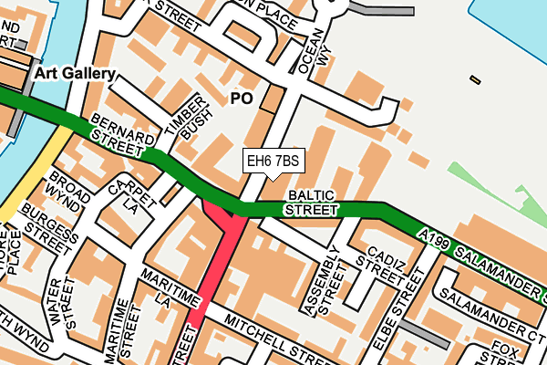 EH6 7BS map - OS OpenMap – Local (Ordnance Survey) EH6 7BS map - OS OpenMap – Local (Ordnance Survey)
