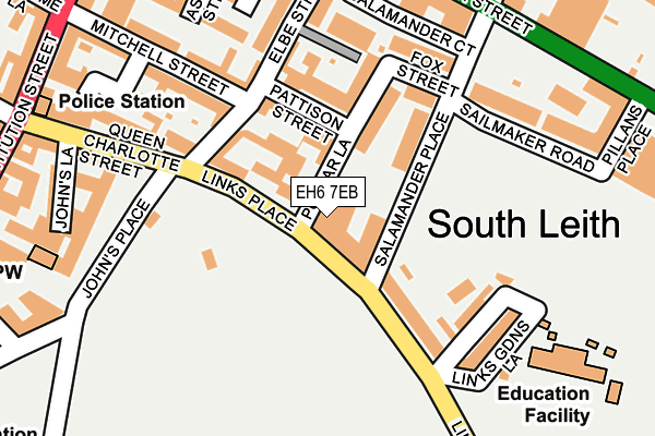 EH6 7EB map - OS OpenMap – Local (Ordnance Survey) EH6 7EB map - OS OpenMap – Local (Ordnance Survey)
