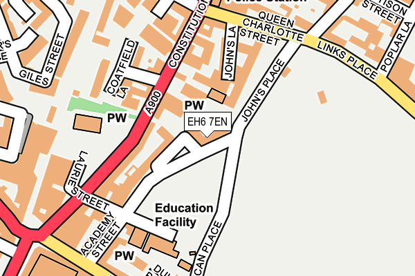 EH6 7EN map - OS OpenMap – Local (Ordnance Survey) EH6 7EN map - OS OpenMap – Local (Ordnance Survey)