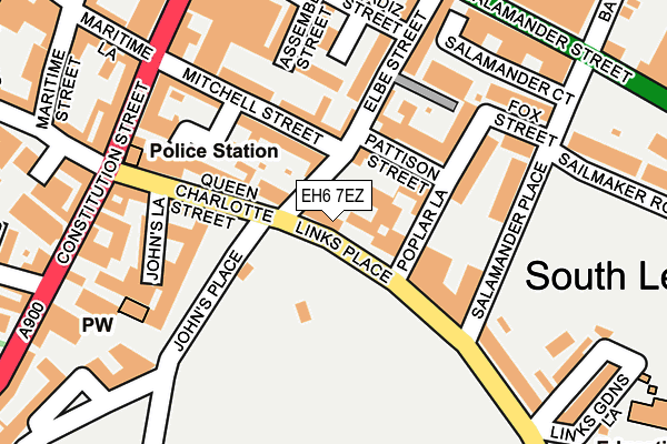 EH6 7EZ map - OS OpenMap – Local (Ordnance Survey)