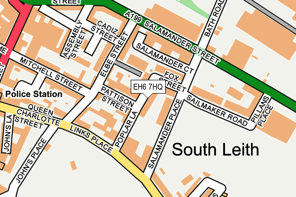 EH6 7HQ map - OS OpenMap – Local (Ordnance Survey) EH6 7HQ map - OS OpenMap – Local (Ordnance Survey)