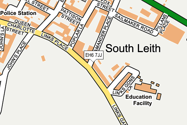 EH6 7JJ map - OS OpenMap – Local (Ordnance Survey) EH6 7JJ map - OS OpenMap – Local (Ordnance Survey)