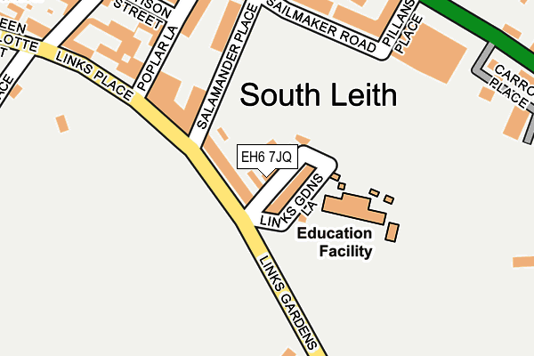 EH6 7JQ map - OS OpenMap – Local (Ordnance Survey) EH6 7JQ map - OS OpenMap – Local (Ordnance Survey)