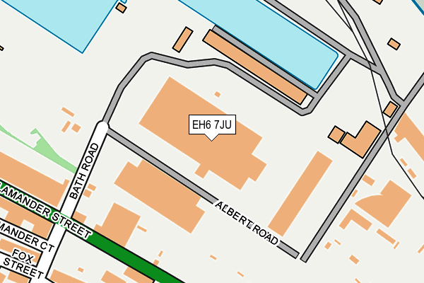 EH6 7JU map - OS OpenMap – Local (Ordnance Survey) EH6 7JU map - OS OpenMap – Local (Ordnance Survey)