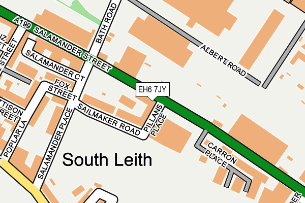 EH6 7JY map - OS OpenMap – Local (Ordnance Survey) EH6 7JY map - OS OpenMap – Local (Ordnance Survey)