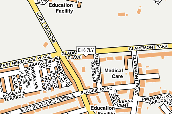 EH6 7LY map - OS OpenMap – Local (Ordnance Survey) EH6 7LY map - OS OpenMap – Local (Ordnance Survey)